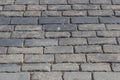 Paving stone on red square Royalty Free Stock Photo