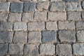 Paving stone texture on the Red Square, Moscow Royalty Free Stock Photo