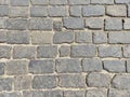 Paving stones on the Red Square in Moscow, background texture Royalty Free Stock Photo