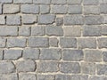 Paving stones on the Red Square in Moscow, background texture Royalty Free Stock Photo