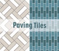 Paving tiles brick textures decoration pattern