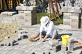 Paving Woman Royalty Free Stock Photo