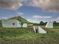 PAVLOV, CZECH REPUBLIC - July 23, 2021: Archeopark Pavlov, modern museum