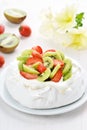 Pavlova cake Royalty Free Stock Photo