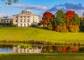 Pavlovsk palace in autumn in Pavlovsky park, Saint Petersburg, Russia