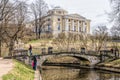 The Pavlovsk Palace and the Centaurs bridge.