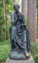 Pavlovsk park. The Old Sylvia (Twelve paths) statues. Calliope.