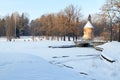 Pavlovsk. Pil tower and Pilbashenny Bridge in