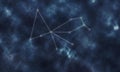 Pavo Star Constellation, Night Sky Peacock Royalty Free Stock Photo