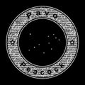 Pavo Star Constellation, Peacock Constellation Royalty Free Stock Photo
