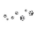 Paw backgraound vector