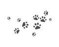 Paw backgraound vector