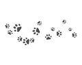 Paw backgraound vector