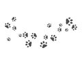 Paw backgraound vector