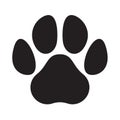 Paw logo cat dog animal pet vector footprint icon Royalty Free Stock Photo