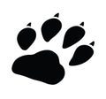 Paw print Royalty Free Stock Photo
