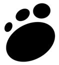 Paw print Royalty Free Stock Photo