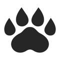 Paw print Footsteps pet sign clipart