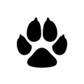 Paw print icon on white background. flat style. dog, cat, beer paw symbol. Royalty Free Stock Photo