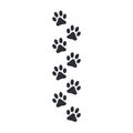 Paw print icon on white background. flat style. dog, cat, beer paw symbol. Royalty Free Stock Photo