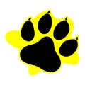 Paw print icon on white background. flat style. dog, cat, beer paw symbol Royalty Free Stock Photo