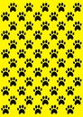 Paw print seamless pattern. Traces of Pet Pattern, eps. Royalty Free Stock Photo