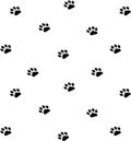 Paw prints Royalty Free Stock Photo