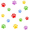 Paw prints Royalty Free Stock Photo