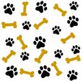 Paw prints Royalty Free Stock Photo