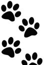 Paw Prints of Dog or Cat Royalty Free Stock Photo