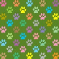 Paw prints pattern