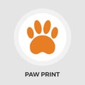 Paw vector flat icon Royalty Free Stock Photo