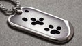 Pawfectly Honoring National Dog Day A Vibrant Tribute on a Shiny Dog Tag.AI Generated