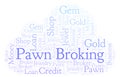 Pawn Broking word cloud.