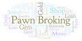 Pawn Broking word cloud.