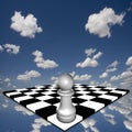 Pawn on chessboard