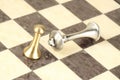 The pawn and the king Royalty Free Stock Photo