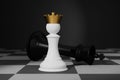 Pawn wins queen in chess