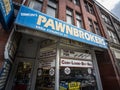Pawnbroker main entrance in downtown Toronto. A Pawn Shop is a business offering loans & money in exchange of objects