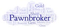 Pawnbroker word cloud.