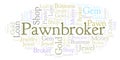 Pawnbroker word cloud.