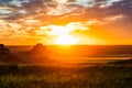 Pawnee Buttes sunrise Royalty Free Stock Photo