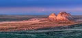 Pawnee Buttes at Sunset, Pawnee National Grassland, Colorado Royalty Free Stock Photo