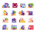 Pawnshop Flat Icon Set