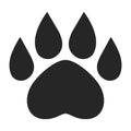 Pawprint clipart silhouette Footprints Logo