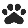 Paw print Footstep icon footmark clipart