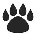 Paw print Footstep icon symbol clipart