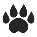 Paw print Footstep pet icon clipart