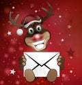 Paws Reindeer with letter