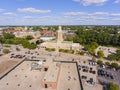 Pawtucket City Hall aerial view, Rhode Island, USA Royalty Free Stock Photo